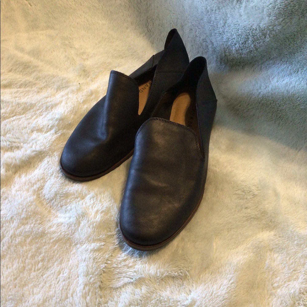 Leather flats